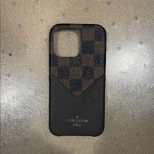 Louis Vuitton Dark Brown Checkered Phone Case